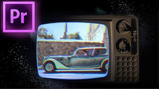 Adobe Premiere Pro Tutorial Retro vintage film effect in TV screen [upl. by Aggie988]