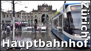 Zürich Hauptbahnhof SBB  Rundgang durch den grösste Bahnhof der Schweiz Stadt Zürich [upl. by Ainnet]