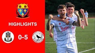 Caerleon 05 Cwmbrân Town  Gwent FA Senior cup  Quarter final highlights [upl. by Teillo859]