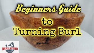 beginners guide to wood turning burl [upl. by Ecerahs615]