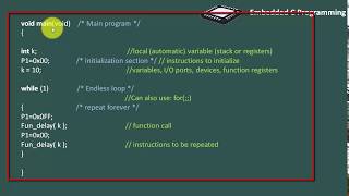 13 Embedded c program structure [upl. by Essirehs]