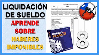 LIQUIDACION DE SUELDO CHILE TUTORIAL HABERES IMPONIBLES [upl. by Ardnic634]