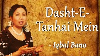 Best of Iqbal Bano  An Evening With Iqbal Bano Vol1  DashtETanhai Mein [upl. by Kenyon615]