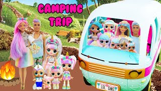 Unicorn Family Bon Bon Family CAMPING TRIP Adventure [upl. by Rossing]