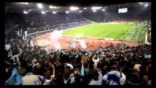 Lazio vs Roma 16 10 11 Il gol di Miro esplode la curva nord [upl. by Ahselrac]