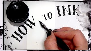 Beginners guide to inking  HOW TO INK [upl. by Deuno]