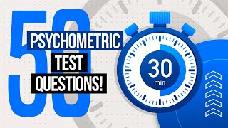 PSYCHOMETRIC TESTS  50 Psychometric Test Practice Questions amp Answers PASS with 100 [upl. by Powe]