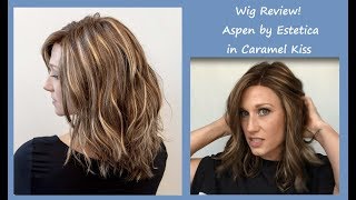 Wig Review Avalon formerly known as Aspen by Estetica in Caramel Kiss [upl. by Melvyn]