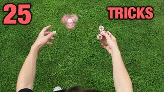 25 FIDGET SPINNER TRICKS [upl. by Horvitz]