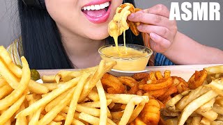 ASMR MOST POPULAR FAST FOOD FRIES  CHEESE SAUCE No Talking  ASMR Phan [upl. by Aleicarg552]