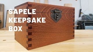 Keepsake Box Using Box Joints [upl. by Ecirtram]