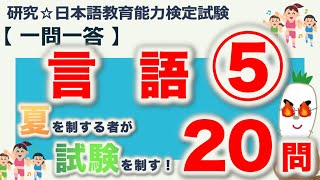 【一問一答・言語⑤】日本語教育能力検定試験まとめ [upl. by Noseaj312]