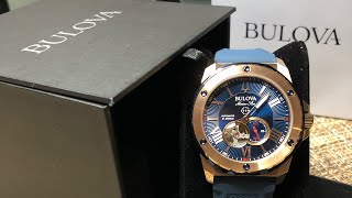 Unboxing and Reviewing the Bulova Marine Star 98A227 [upl. by Marigolde292]