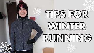 TIPS FOR WINTER RUNNING  how to stay warm dry and safe on your run [upl. by Elocon127]