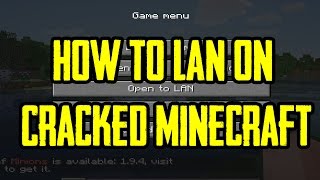 How to play Cracked Minecraft On lan [upl. by Arlan]