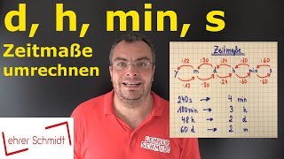 Maßeinheiten umrechnen  Zeitmaße y m d h min s  Lehrerschmidt [upl. by Ayotyal850]