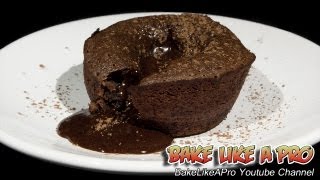 Molten Chocolate Lava Cakes Recipe  Cupcake Tins [upl. by Harvard750]