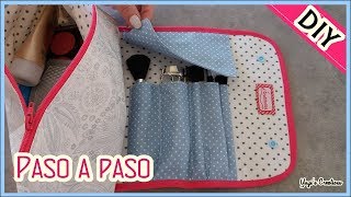 DIY COSMETIQUERA CON PORTABROCHAS  With English subtitles  Yuyis Creations [upl. by Schechter952]