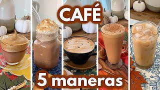 CAFÉ 5 recetas deliciosas y fáciles ☕️🍂😍 AbrilDoesMakeup ♡ [upl. by Glasgo]