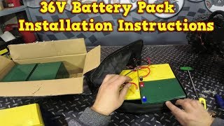 Electric Quad Bike  NEW BATTERIES  36V  Installation Instructions [upl. by Eugenides]