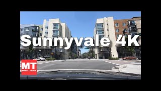 Sunnyvale Downtown California  Silicon Valley Drive USA 🏆 [upl. by Ekal]