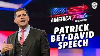 Patrick BetDavid Turning Point USA AmericaFest Speech 2023 [upl. by Zannini505]