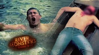 Horrrfic Face Ripping Piranha Attack  HORROR STORY  River Monsters [upl. by Eerat]