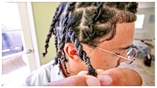 How To Make Dreadlocks  Two Strand Twists [upl. by Adiehsar]