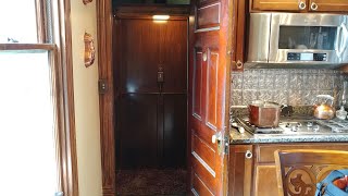 Awesome Historic Inclinator Elevette elevator in a private house [upl. by Allerim]