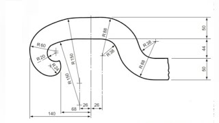 SAFETY VALVE  Tangency in  Technical drawing  Engineering drawing [upl. by Brelje]