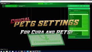 CRUCIAL Cura settings for PETG printing [upl. by Eveivenej601]