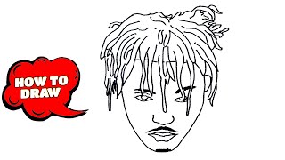 How to Draw Juice Wrld  Juice Wrld Drawing easy  Sketch Tutorial [upl. by Godfrey]