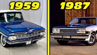 Chevrolet El Camino History  Evolution 1959  1987 4K [upl. by Nnaeirual436]