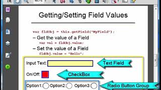 PDF Form Field Scripting Basics [upl. by Nosinned]