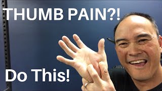 THUMB PAIN DO THIS [upl. by Ylagam]