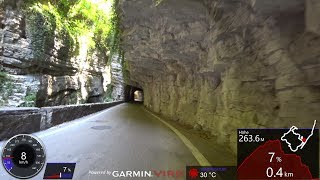 30 Minute Cycling Workout Brasa Canyon Italy Ultra HD Video Garmin [upl. by Ribak]