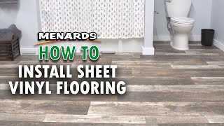 How To Install Sheet Vinyl Flooring  Menards [upl. by Assyle]