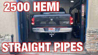 2007 Dodge Ram 2500 HEMI DUAL EXHAUST w STRAIGHT PIPES [upl. by Ynnig22]