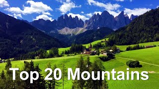 Top 20 highest mountain ranges in the world [upl. by Luckin]