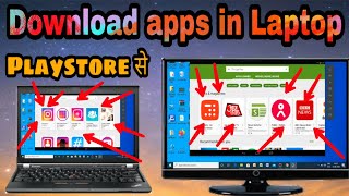 laptop me app kaise download kare ll how to download amp install apps in laptopcomputerpc amp window10 [upl. by Whiffen994]