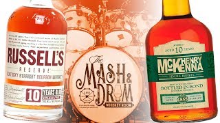 Henry McKenna 10 year Bourbon vs Russells Reserve 10 year Bourbon  The Mash amp Drum Double Bass EP2 [upl. by Lewak]