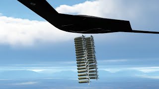 B21 Stealth Bomber Cluster Bombing [upl. by Downs]