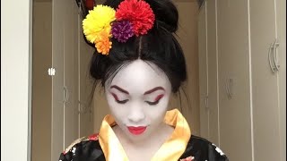 Geisha Makeup Transformation [upl. by Aizan]