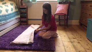 How to Fold a Quillow  Natural Quilts [upl. by Astto94]