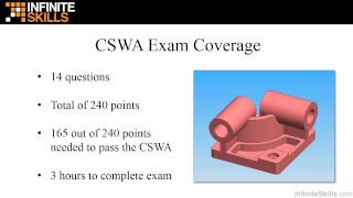 Certified SolidWorks Associate CSWA Tutorial  Exam Coverage [upl. by Candra]