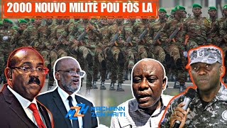 Dènye Nouvèl Pierre Esperance Ka Pran Kòd  Léon Charles Pèsiste  2000 Sòlda Benin Pou Ayiti [upl. by Ofelia197]