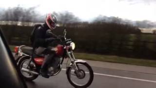 Suzuki GN 125 on the road [upl. by Bloxberg]