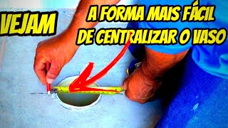 COMO INSTALAR VASO SANITÁRIO COM UM SISTEMA BEM FÁCIL [upl. by Anelav]