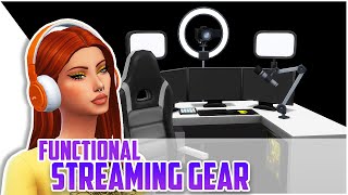 FUNCTIONAL STREAMING GEAR FOR YOUR SIMS 📷🎮  The Sims 4 CC Showcase [upl. by Opportuna657]