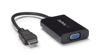 HDMI to VGA Video Adapter Converter with Audio  HD2VGAA2  StarTechcom [upl. by Rika]